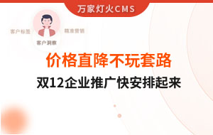 雙12年終大促，價格直降不玩套路！抗疫三年終結束，企業推廣快安排起來~